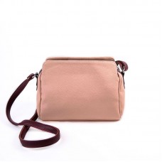 Жіноча сумка з довгим ремінцем М128-65/37 рожева