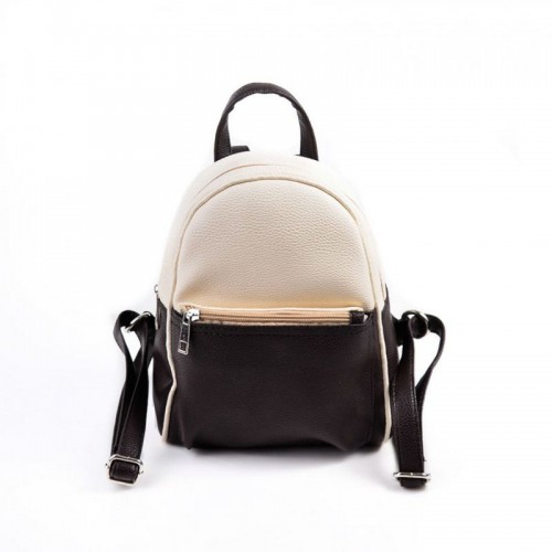 Женский комбинированный рюкзак М124-64/40 бежевый