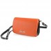 Женский клатч Камелия М63-2/Z оранжевый+черный
