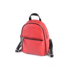 Женский маленький рюкзак Камелия М124-68/Z красный+черный