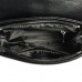 Женская сумочка с замшевым клапаном Камелия М55-33/замш черная