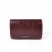 Женский клатч под крокодила М63-37/38 бордовая