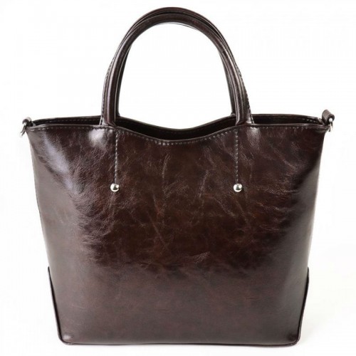 Женская сумка из кожзама М75-57 коричневая