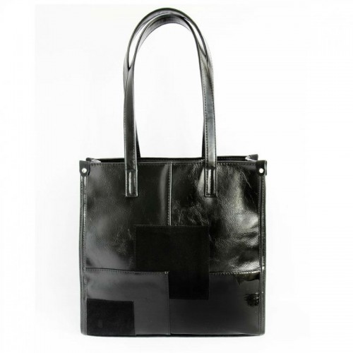 Женская сумка М102-27/замш черная