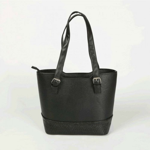 Жіноча сумка зі шкірозамінника М58-801/14 чорна