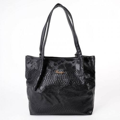 Женская сумка под кожу питона М81-14/801 черная