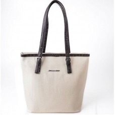 Жіноча сумка зі шкірозамінника М66-12/13 бежева