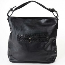 Жіноча сумка зі шкірозамінника М84-14/801 чорна