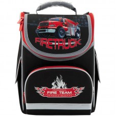 Рюкзак шкільний каркасний Kite Firetruck K18-501S-1 чорний