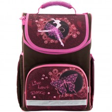 Рюкзак шкільний каркасний Kite Love to dance K18-701M-2 бордовий
