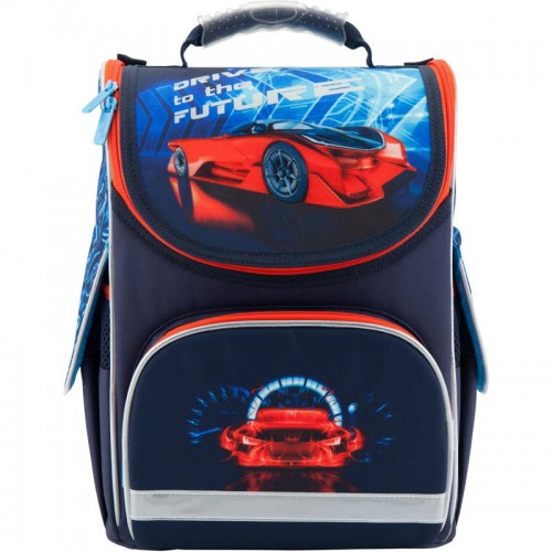 Рюкзак школьный каркасный Kite Super car K18-501S-5 черный