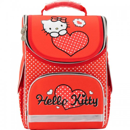 Рюкзак шкільний каркасний KITE 501 Hello Kitty-1 HK17-501S-1 червоний