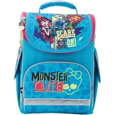Рюкзак школьный каркасный KITE 501 Monster High MH17-501S голубой