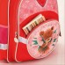 Рюкзак школьный KITE 525 Popcorn Bear PO17-525S красный