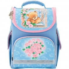 Рюкзак шкільний каркасний KITE 501 Popcorn Bear-1 PO17-501S-1 блакитний