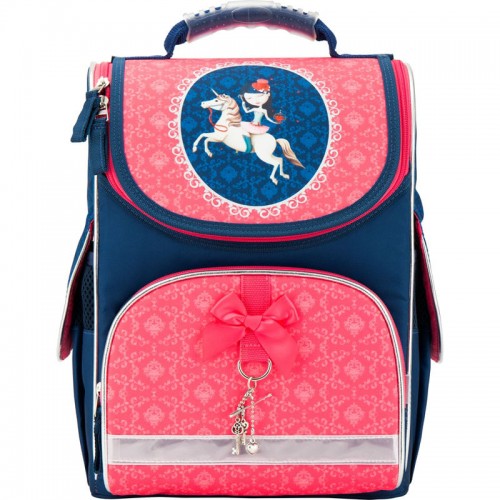Рюкзак школьный каркасный KITE 501 Secret wish K17-501S-3 синий