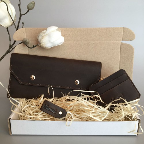 Подарунковий набір Klasni Monarda темно-коричневий N-7-DBr