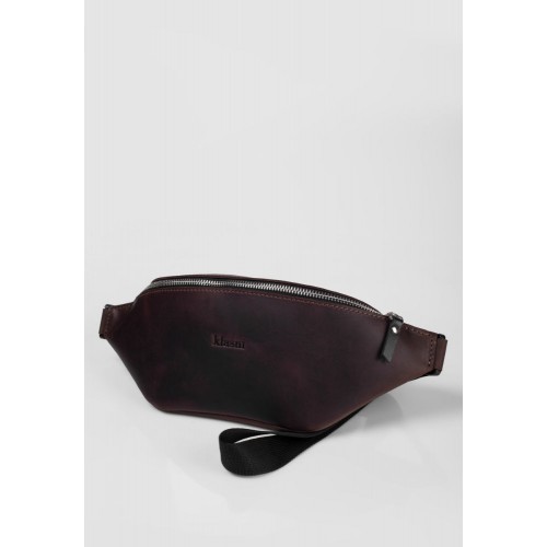 Сумка поясная Klasni Walk коричневая К-01-08-066-1