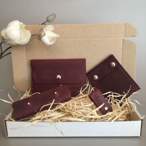 Подарочный набор Klasni Aconite бордо N-8-VC