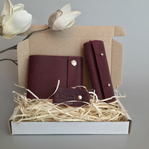 Подарочный набор Klasni Mini марсала Crasy К-08-05-03-1