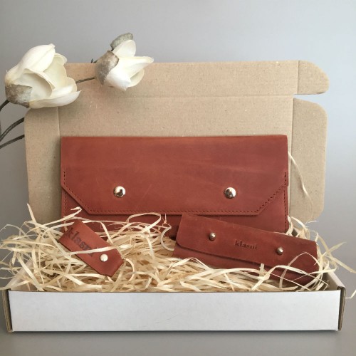 Подарунковий набір Klasni Monarda коричневий N-1-Br