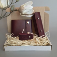 Подарочный набор Klasni Mini марсала К-08-05-03-3