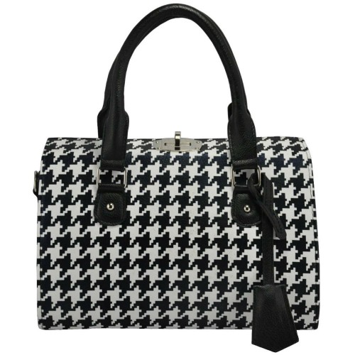 Жіноча сумка КСЕНІЯ 5413 гусяча лапка чорна