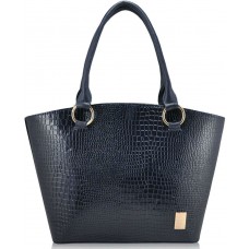 Женская сумка MIS 35224 крокодил синяя