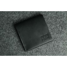 Мужской кожаный кошелек "Средний" черный