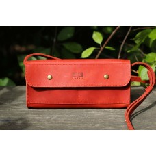 Жіноча шкіряна минисумка "Стандарт" червона Жіноча шкіряна минисумка "Стандарт" червона