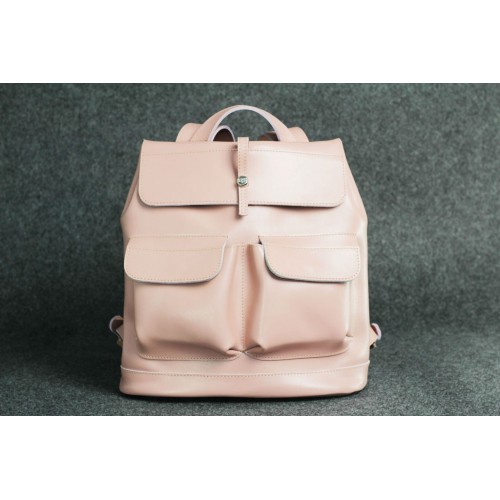 Шкіряний рюкзак "Боббер" рожевий