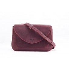Женская кожаная сумка Долька бордо