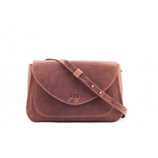 Женская кожаная сумка Долька рыжая