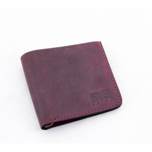 Гаманець-затиск для грошей Мікро бордовий