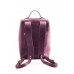 Кожаный рюкзак Фото бордовый
