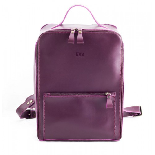 Кожаный рюкзак Фото бордовый Кайзер