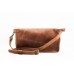Поясна шкіряна сумка Виноград руда