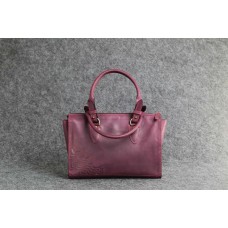 Жіноча шкіряна сумка "Тріна S" бордовий