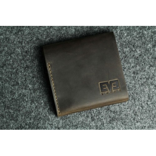 Чоловічий шкіряний гаманець "Середній" коричневий