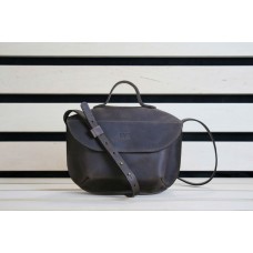 Женская кожаная сумка "Сфера" коричневая