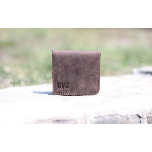 Чоловічий шкіряний гаманець "Лівий" коричневий