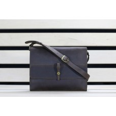 Шкіряна сумка "А4" коричнева