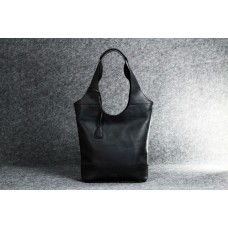 Шкіряна жіноча сумка "Пакет S Up" чорна