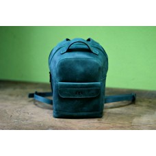 Шкіряний рюкзак "Куккі" зелений