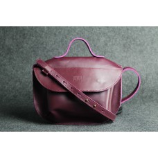 Жіноча шкіряна сумка "Сфера" бордовий