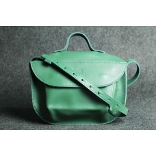Жіноча шкіряна сумка "Сфера" зелена
