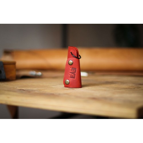 Шкіряна ключниця червона