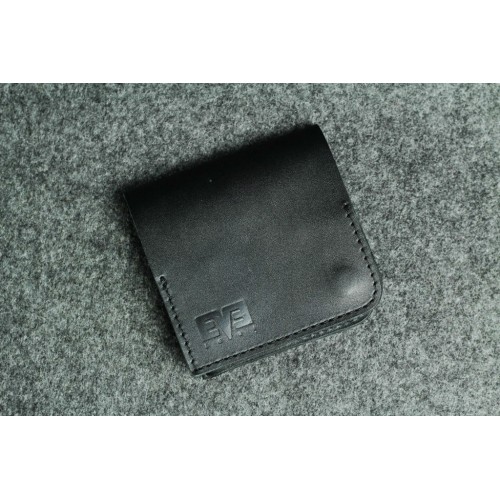 Чоловічий шкіряний гаманець "Лівий" чорний