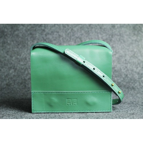 Шкіряна сумка "Вінтаж" зелена