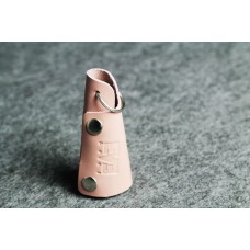 Шкіряна ключниця рожева